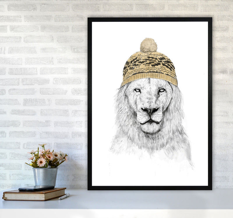 Winter Is Here Animal Art Print by Balaz Solti A1 White Frame