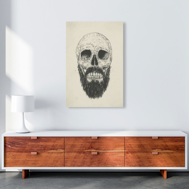 The Beards Not Dead Skull Art Print by Balaz Solti A1 Canvas