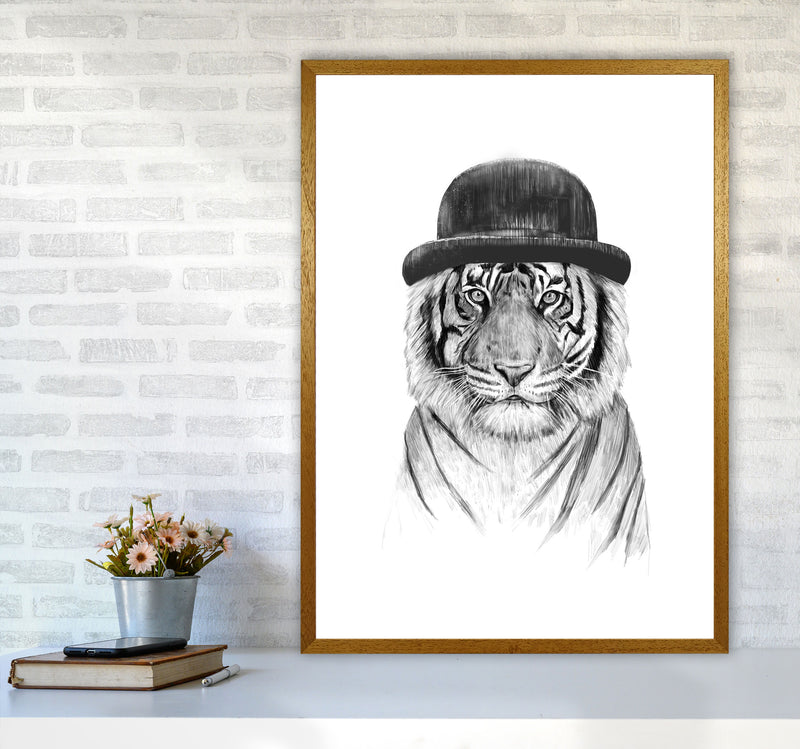 Welcome To The Jungle Tiger Animal Art Print by Balaz Solti A1 Print Only