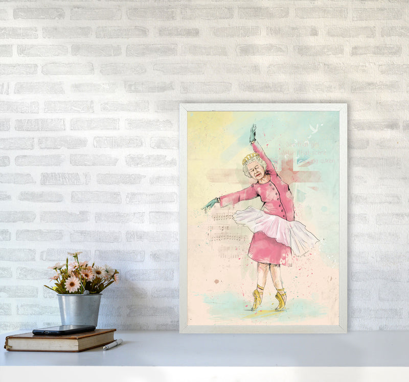Dancing Queen Art Print by Balaz Solti A2 Oak Frame