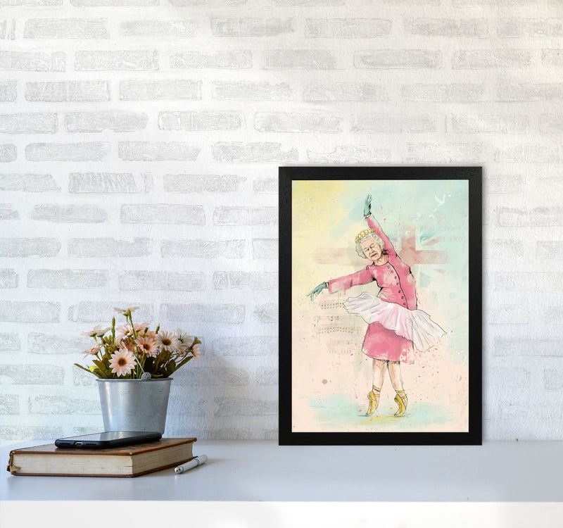 Dancing Queen Art Print by Balaz Solti A3 White Frame