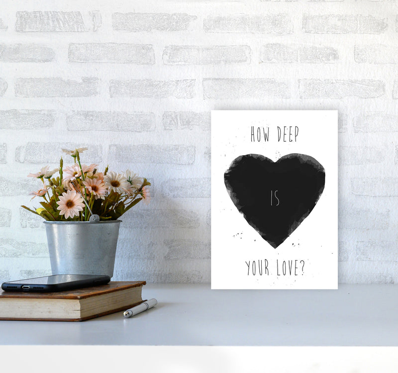 How Deep Is Your Love? Art Print by Balaz Solti A4 Black Frame
