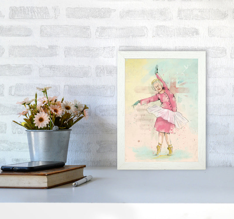 Dancing Queen Art Print by Balaz Solti A4 Oak Frame