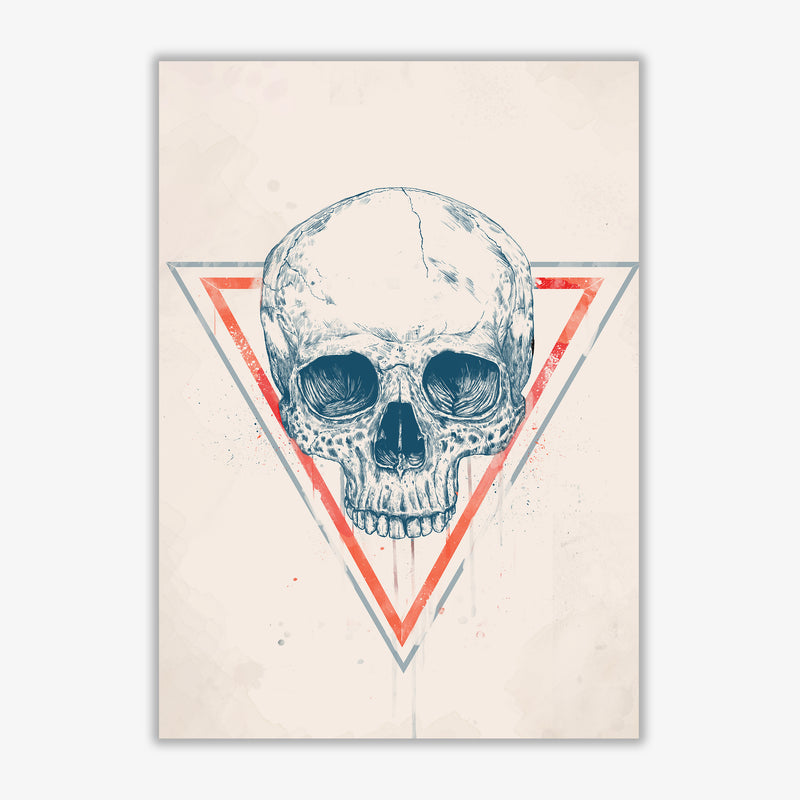 Skull In Triangles Art Print by Balaz Solti Print Only