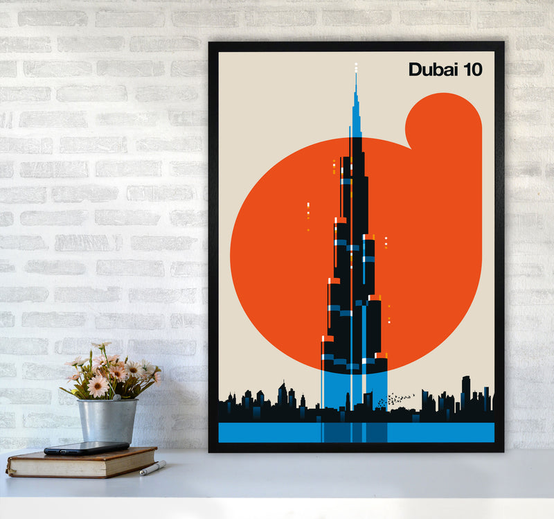 Dubai 10 Art Print by Bo Lundberg A1 White Frame