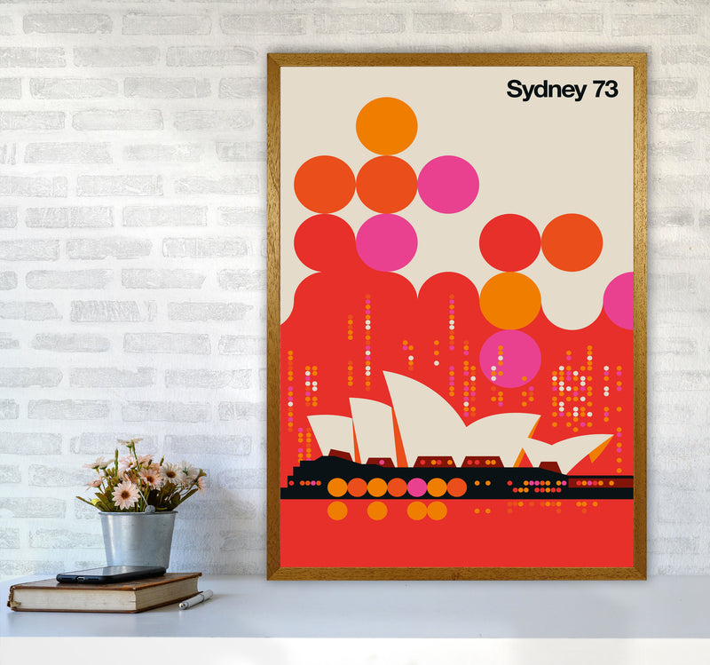 Sydney 73 Red Art Print by Bo Lundberg A1 Print Only
