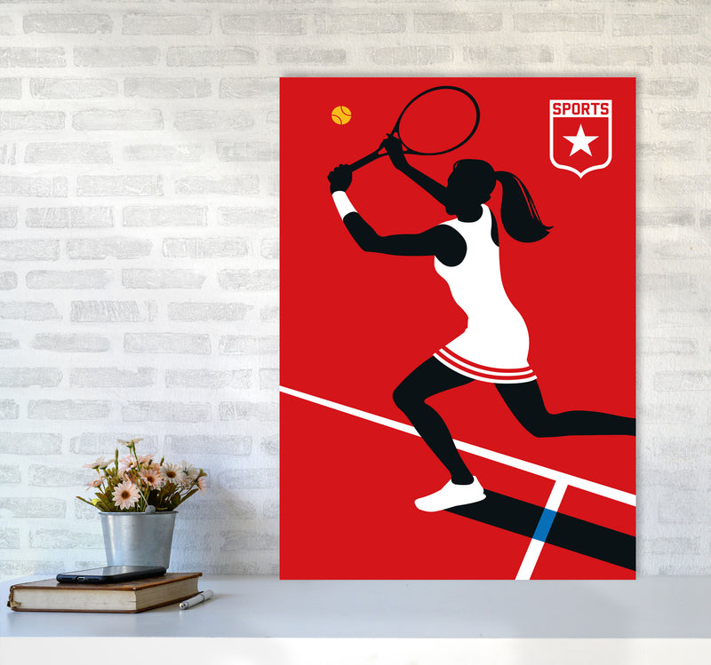 Tennis Art Print by Bo Lundberg A1 Black Frame