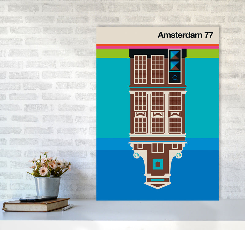 Amsterdam 77 Art Print by Bo Lundberg A1 Black Frame