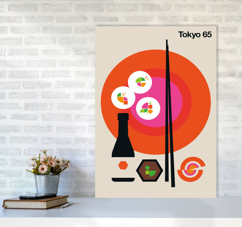 Tokyo 65 Art Print by Bo Lundberg A1 Black Frame