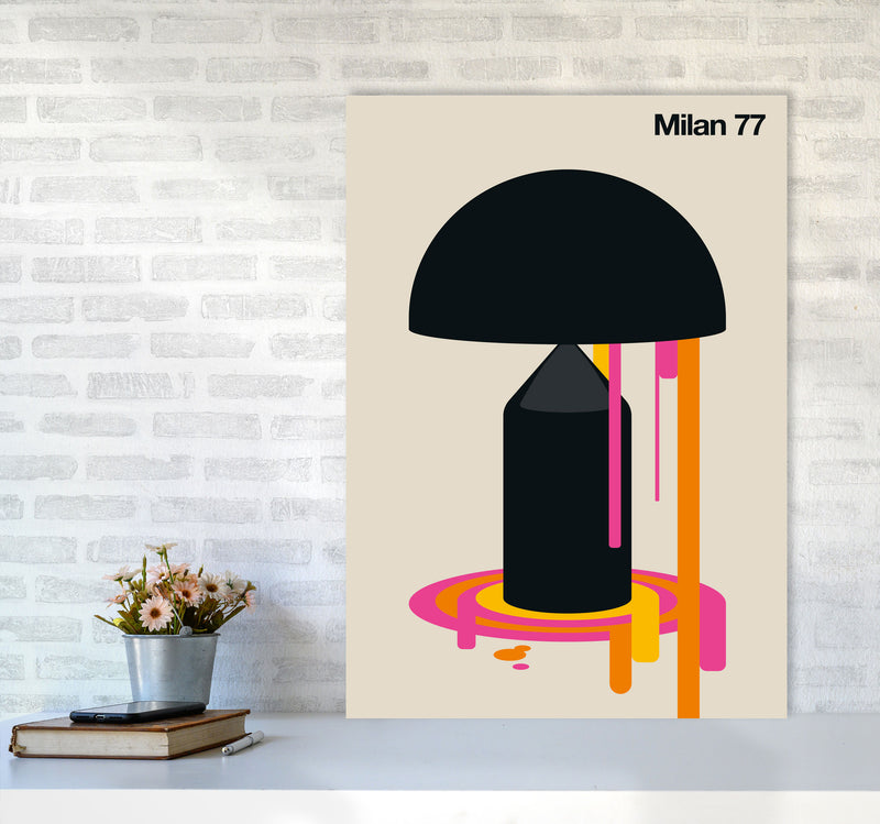 Milan 77 Art Print by Bo Lundberg A1 Black Frame