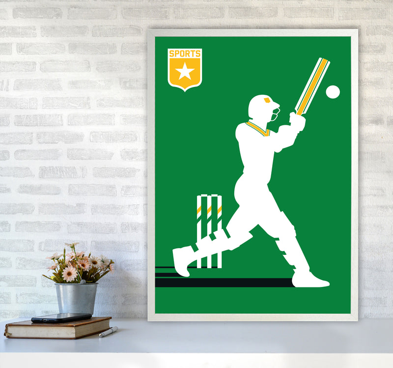 Cricket Art Print by Bo Lundberg A1 Oak Frame