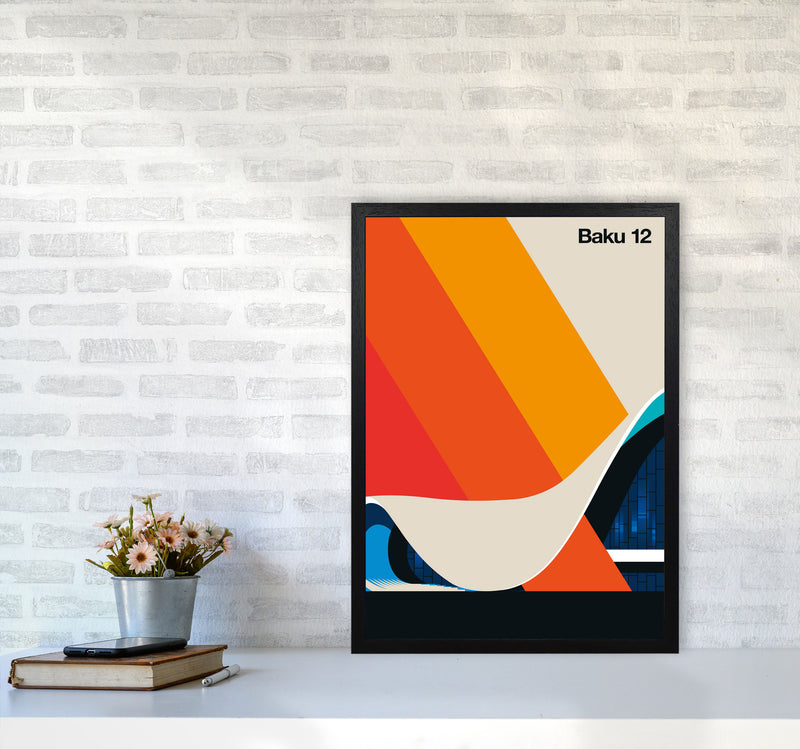 Baku 12 Art Print by Bo Lundberg A2 White Frame
