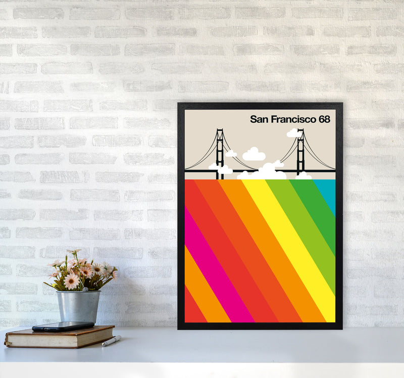 San Francisco 68 Art Print by Bo Lundberg A2 White Frame