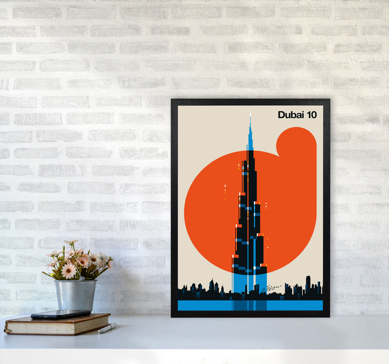 Dubai 10 Art Print by Bo Lundberg A2 White Frame