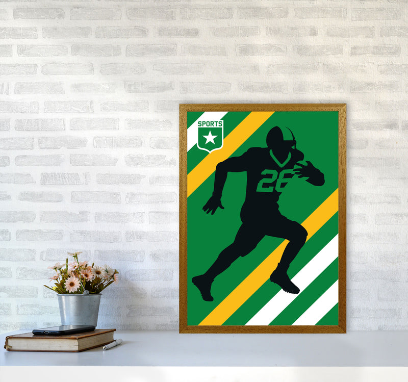 American Football Art Print by Bo Lundberg A2 Print Only