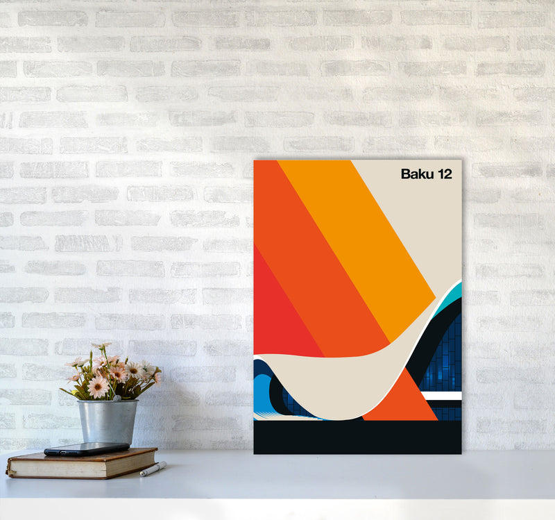 Baku 12 Art Print by Bo Lundberg A2 Black Frame