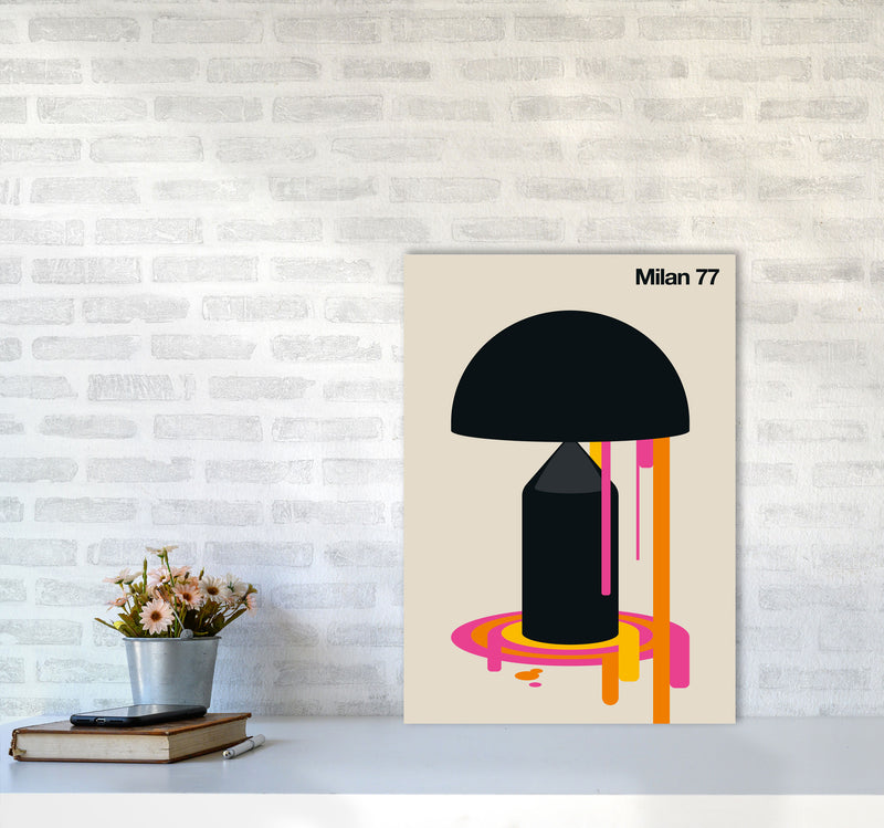 Milan 77 Art Print by Bo Lundberg A2 Black Frame