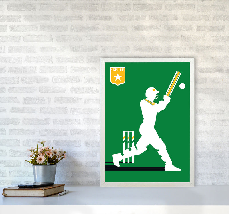 Cricket Art Print by Bo Lundberg A2 Oak Frame
