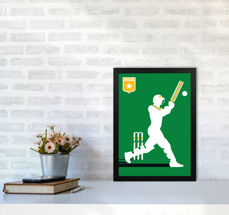 Cricket Art Print by Bo Lundberg A3 White Frame