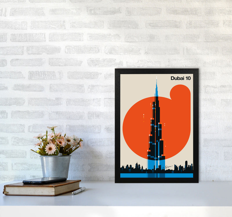Dubai 10 Art Print by Bo Lundberg A3 White Frame
