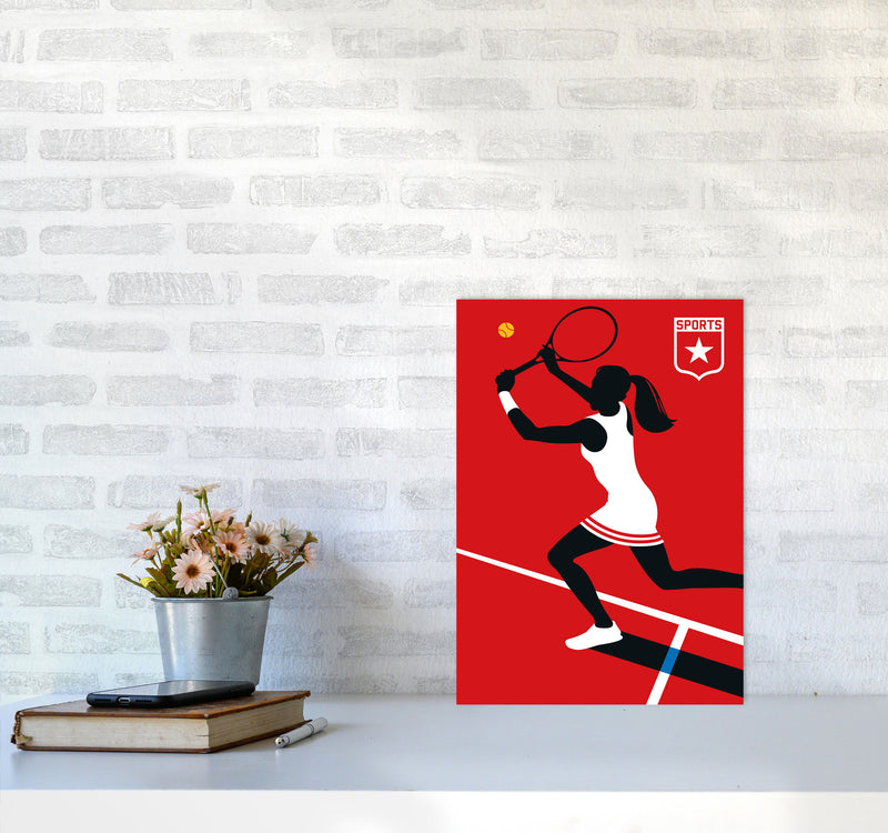 Tennis Art Print by Bo Lundberg A3 Black Frame