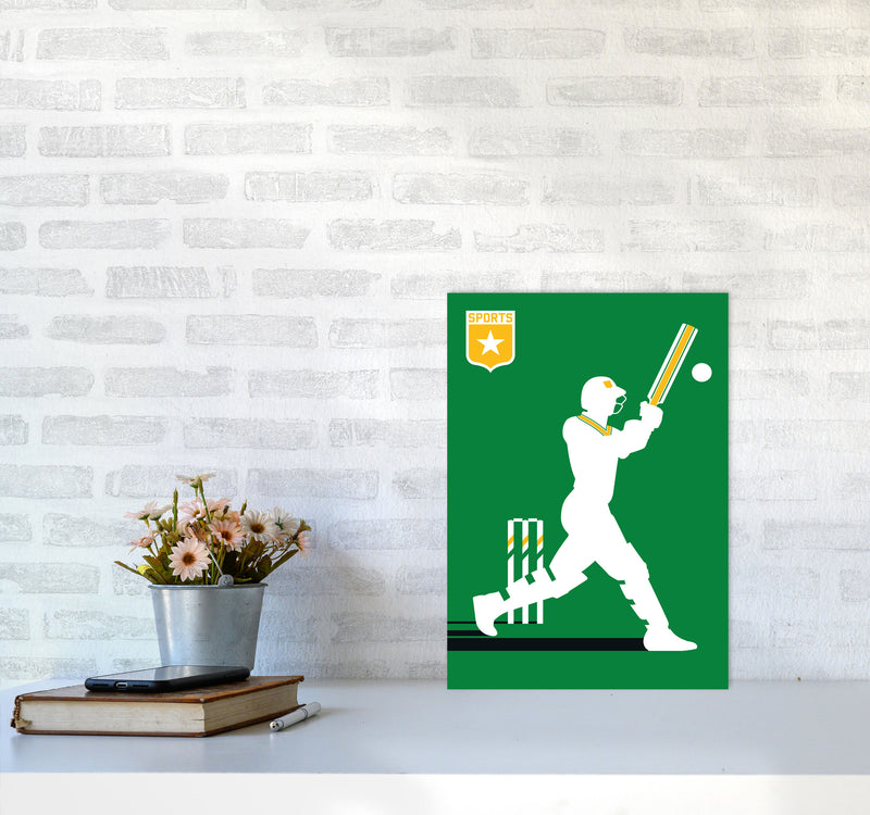 Cricket Art Print by Bo Lundberg A3 Black Frame