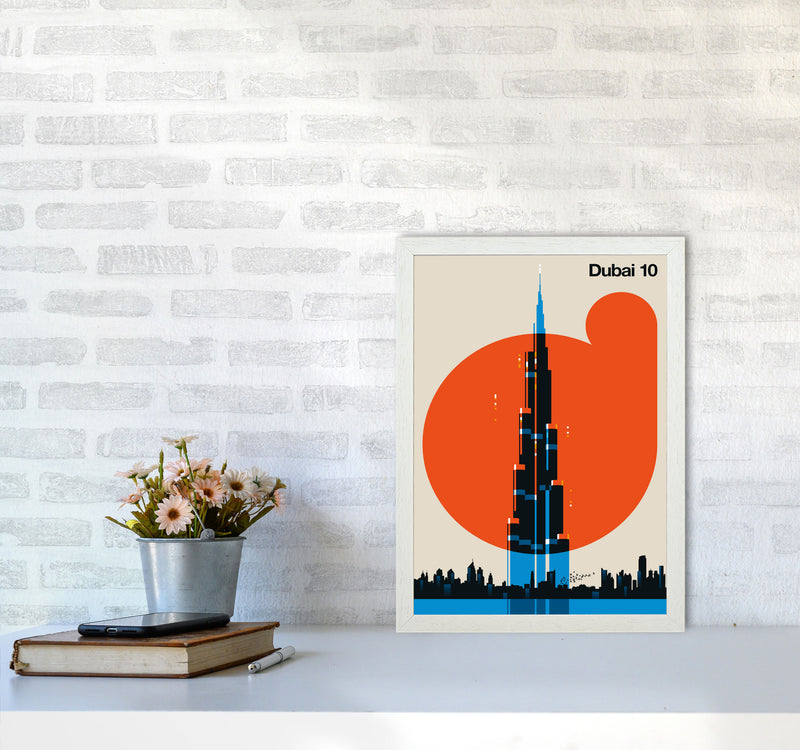 Dubai 10 Art Print by Bo Lundberg A3 Oak Frame
