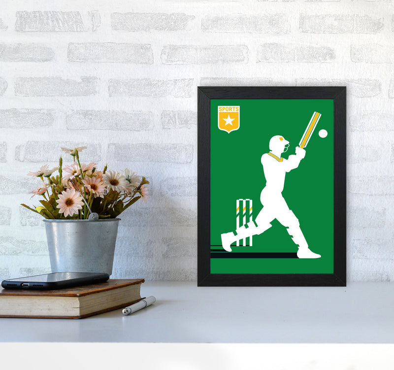Cricket Art Print by Bo Lundberg A4 White Frame