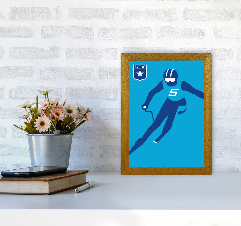 Slalom Art Print by Bo Lundberg A4 Print Only