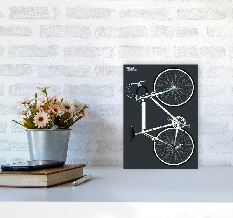 Peugeot Full Art Print by Bo Lundberg A4 Black Frame