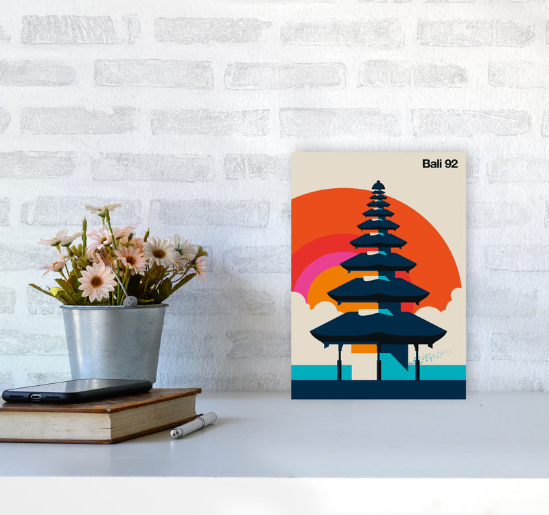 Bali 92 Art Print by Bo Lundberg A4 Black Frame
