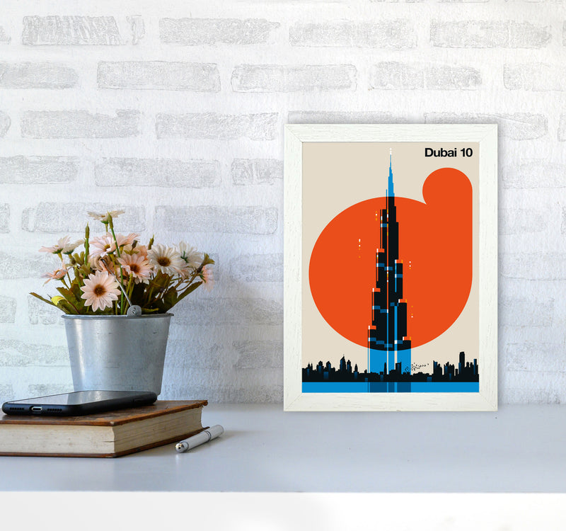Dubai 10 Art Print by Bo Lundberg A4 Oak Frame