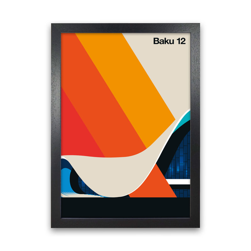 Baku 12 Art Print by Bo Lundberg Black Grain