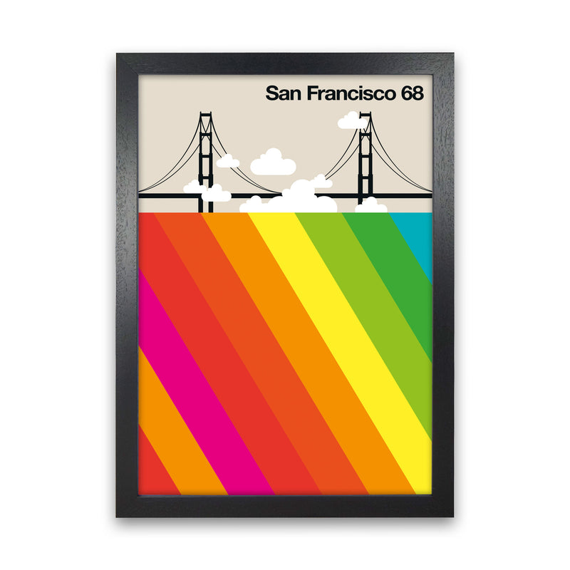 San Francisco 68 Art Print by Bo Lundberg Black Grain