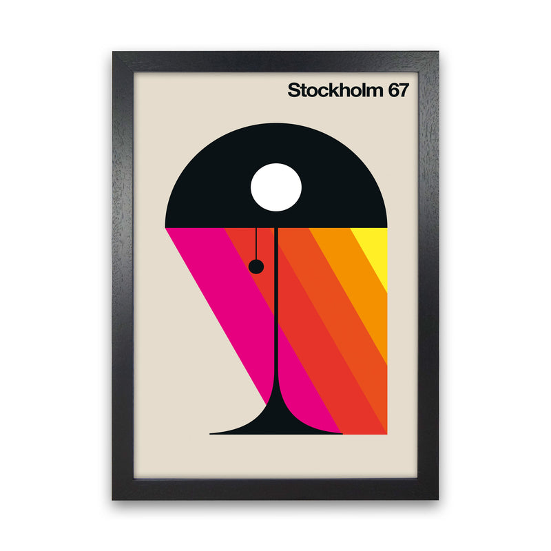 Stockholm 67 Art Print by Bo Lundberg Black Grain