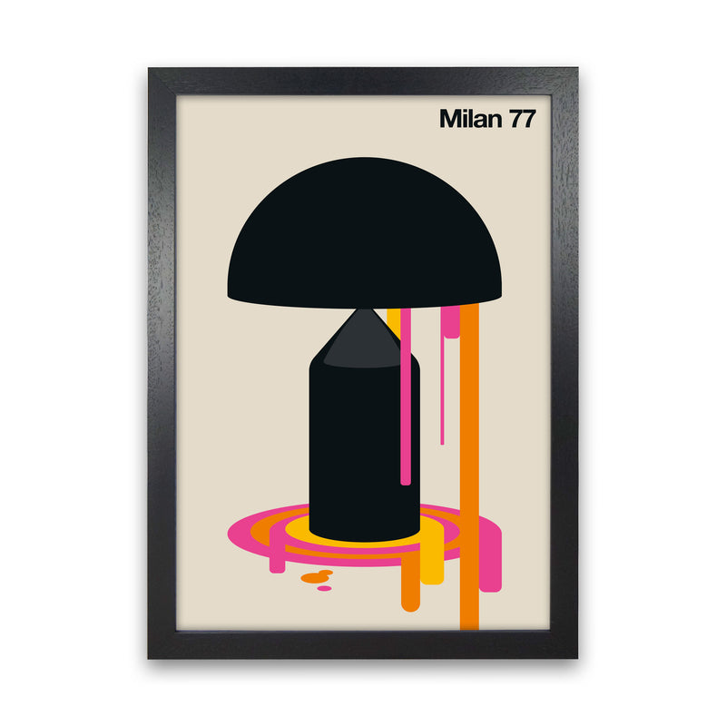 Milan 77 Art Print by Bo Lundberg Black Grain