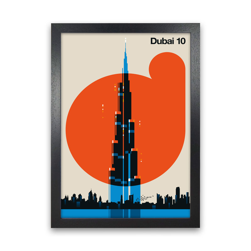 Dubai 10 Art Print by Bo Lundberg Black Grain