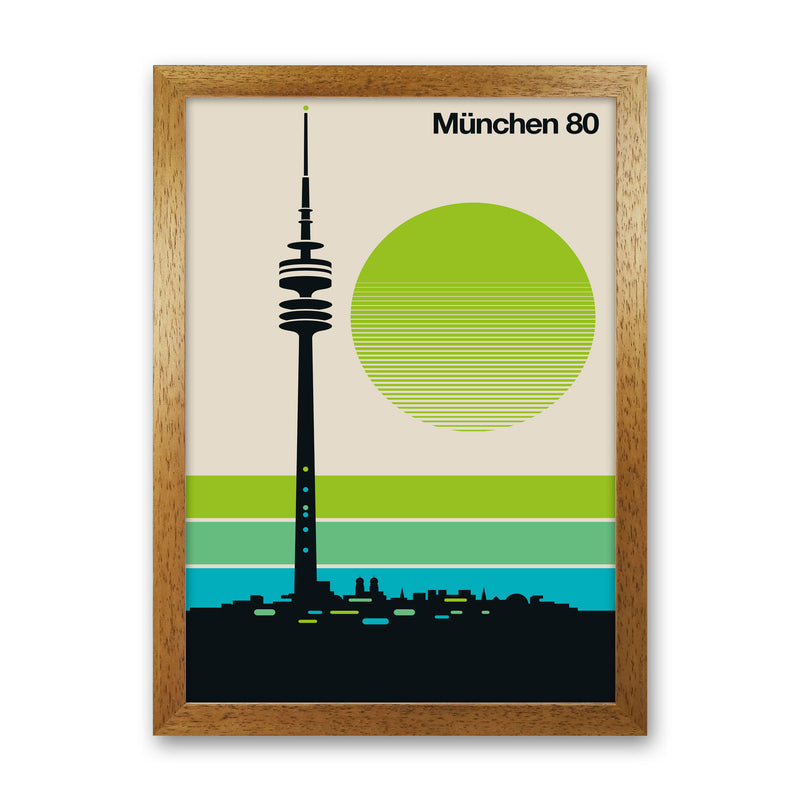 München 80 Art Print by Bo Lundberg Oak Grain