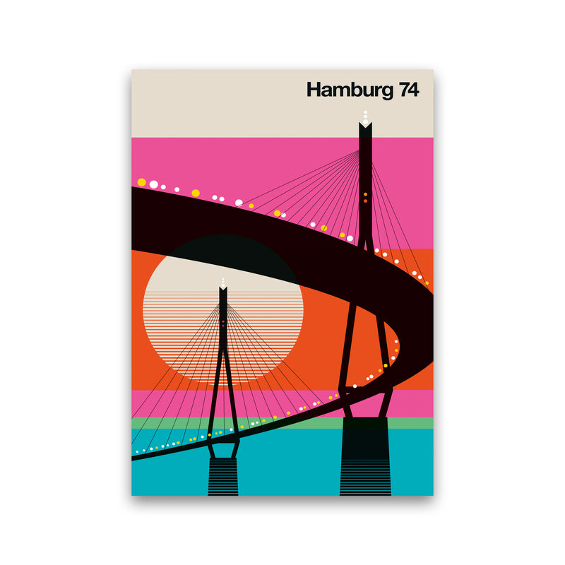 Hamburg 74 Art Print by Bo Lundberg Print Only