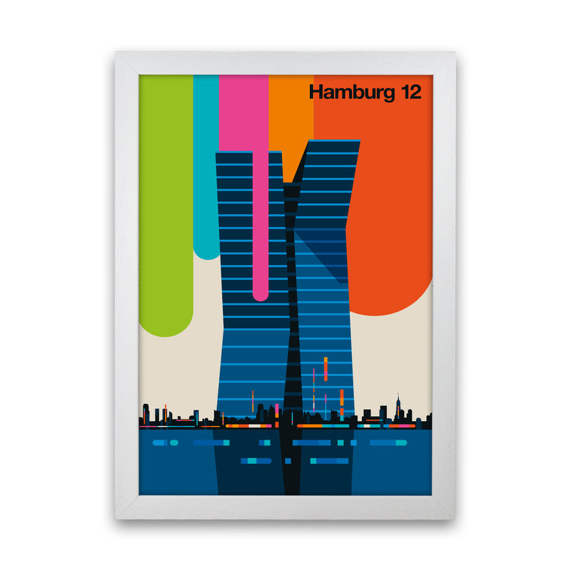 Hamburg 12 Art Print by Bo Lundberg White Grain