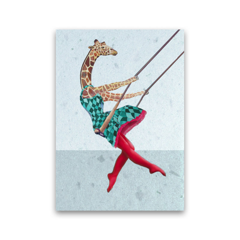 Giraffe On Balance Art Print by Coco Deparis Print Only