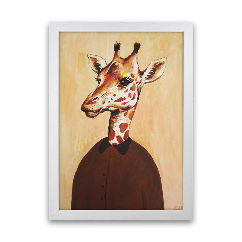 Giraffe 02 Art Print by Coco Deparis White Grain