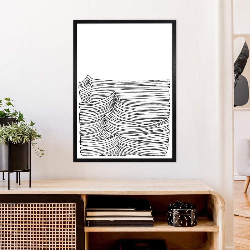 Continuous Sea Art Print by Carissa Tanton A1 White Frame