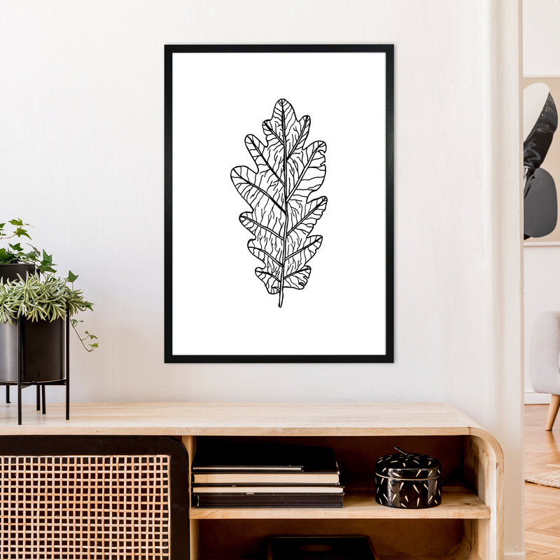 Oak Leaf Art Print by Carissa Tanton A1 White Frame