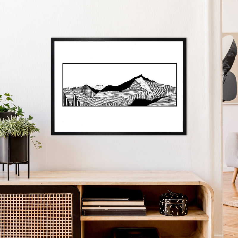 Snowdon Art Print by Carissa Tanton A1 White Frame