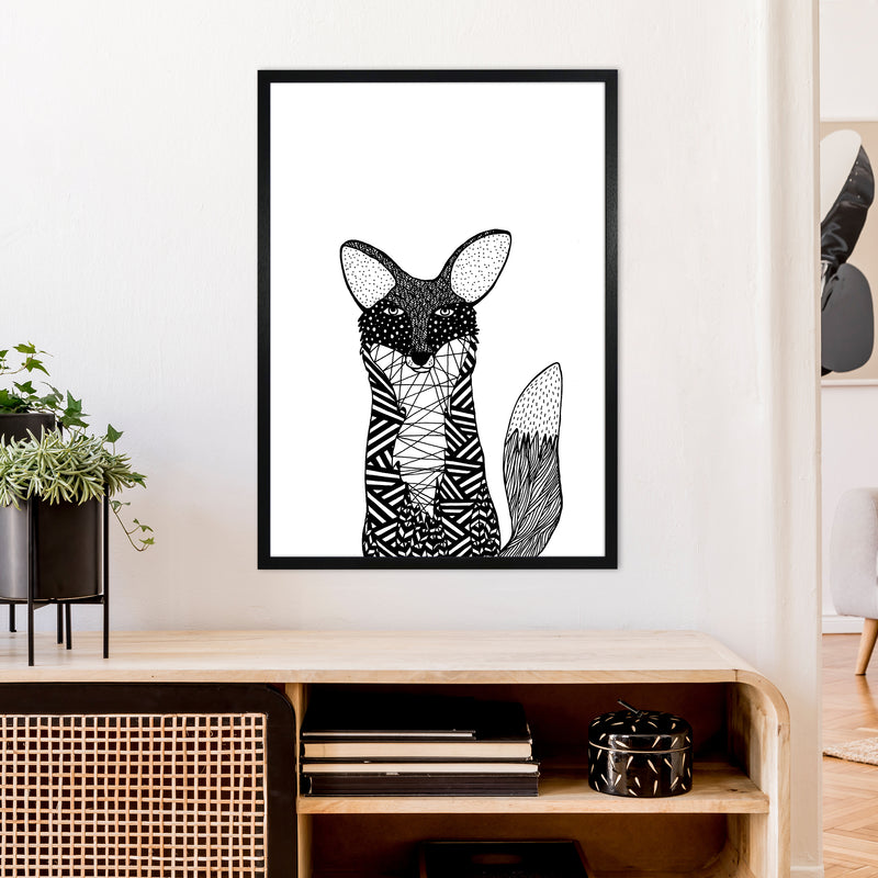 Fox Art Print by Carissa Tanton A1 White Frame