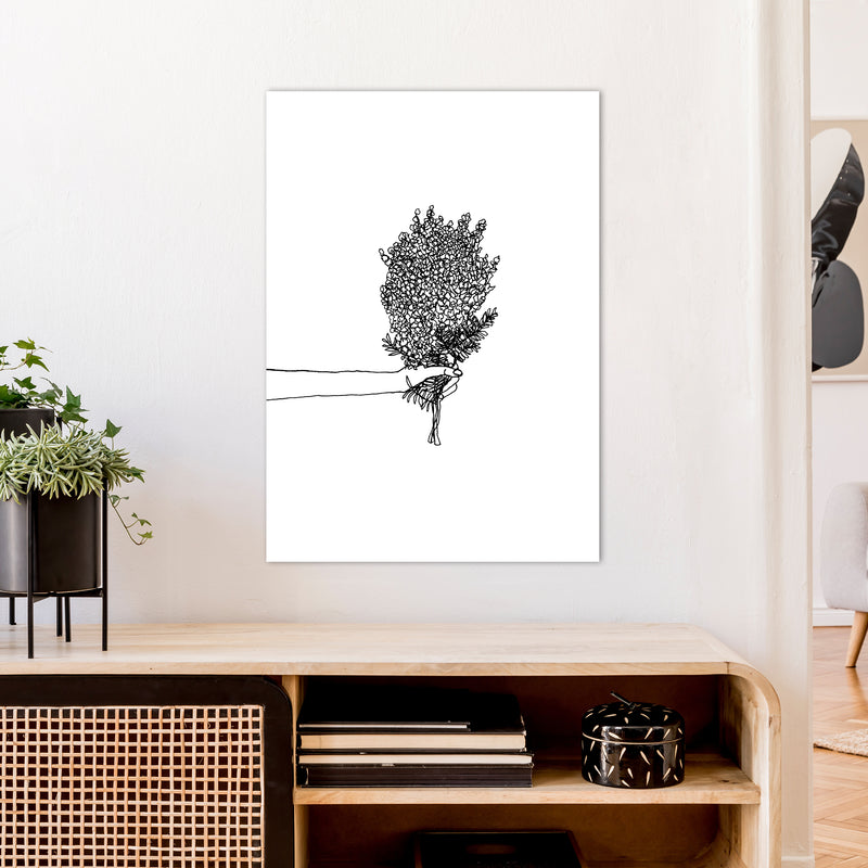 Flower Bunch Art Print by Carissa Tanton A1 Black Frame