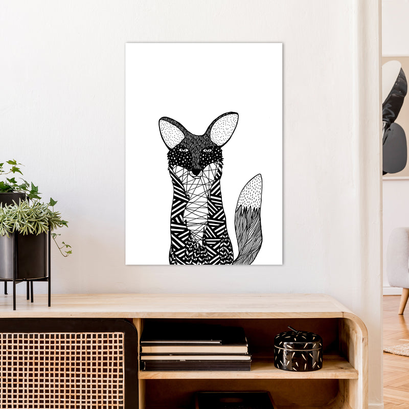 Fox Art Print by Carissa Tanton A1 Black Frame