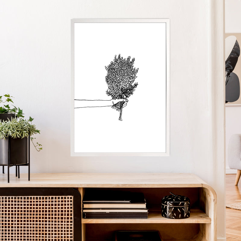 Flower Bunch Art Print by Carissa Tanton A1 Oak Frame