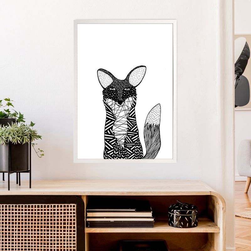 Fox Art Print by Carissa Tanton A1 Oak Frame